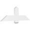 Ekena Millwork Eugene Architectural Grade PVC Gable Bracket, 48"W x 16"H x 2"D x 6"F, 8/12 Pitch GBP048X16X0206EUG00 - alternate 1